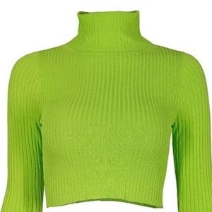 Neon Yellow Turtleneck